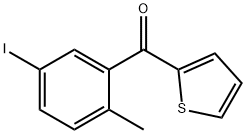 (5-碘-2-甲基苯基)(噻吩-2-基)甲酮 结构式