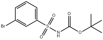 叔-丁基 3-溴苯磺酰氨基甲酸酯 结构式
