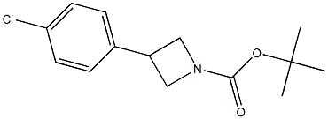 tert-butyl 3-(4-chlorophenyl)azetidine-1-carboxylate 结构式