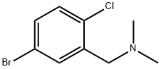 1-(5-溴-2-氯苯基)-N,N-二甲基甲胺 结构式