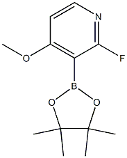 2-氟-4-甲氧基-3-吡啶硼酸片呐酯 结构式