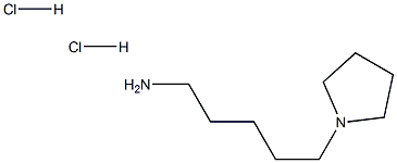 5-(吡咯烷-1-基)戊-1-胺二盐酸盐 结构式