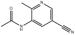 N-(5-氰基-2-甲基吡啶-3-基)乙酰胺 结构式