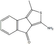 1-AMino-3-Methyl-8H-indeno[1,2-c]thiophen-8-one 结构式