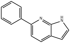 6-苯基-1H-吡咯并[2,3-B]吡啶 结构式