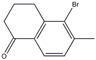 5-BROMO-6-METHYL-3,4-DIHYDRONAPHTHALEN-1(2H)-ONE 结构式