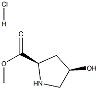 cis-4-Hydroxy-d-proline Methyl ester hydrochloride 结构式