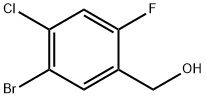 (5-溴-4-氯-2-氟苯基)甲醇 结构式