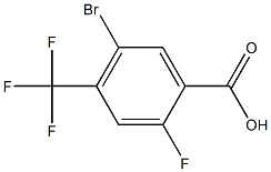 2-氟-5-溴-4-三氟甲基苯甲酸 结构式