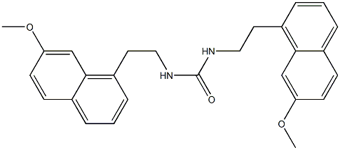 1,3-双(2-(7-甲氧萘基-1-基)乙基)脲 结构式