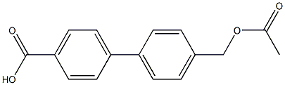 4'-(acetoxyMethyl)-[1,1'-biphenyl]-4-carboxylic acid 结构式
