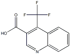 4-三氟甲基喹啉-3-甲酸 结构式