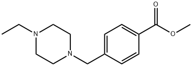 甲基 4-((4-乙基哌嗪-1-基)甲基)苯酸酯 结构式