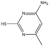 4-氨基-6-甲基嘧啶-2-硫醇 结构式