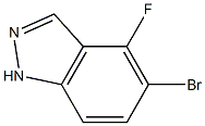 5-溴-4-氟吲唑 结构式