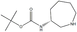 (R)-叔丁基-N-(六氢-1H-氮杂环庚烯-3-基)-甲酸 结构式