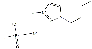 1-丁基-3-甲基咪唑磷酸二氢盐 结构式