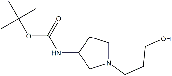 [1-(3-Hydroxy-propyl)-pyrrolidin-3-yl]-carbaMic acid tert-butyl ester 结构式