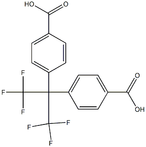 4,4'-(Perfluoropropane-2,2-diyl)dibenzoic acid 结构式