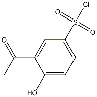 3-Acetyl-4-hydroxy-benzenesulfonyl chloride 结构式