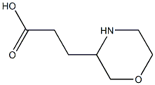 3-(Morpholin-3-yl)propanoic acid 结构式