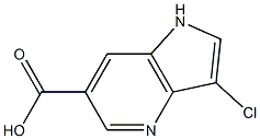 3-Chloro-4-azaindole-6-carboxylic acid 结构式