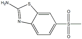 2-AMino-6-Methylsulfonybenzothiazole 结构式