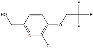 6-氯-5-三氟乙氧基吡啶-2-甲醇 结构式