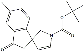 tert-butyl 5-Methyl-3-oxo-2,3-dihydrospiro[indene-1,3'-pyrrole]-1'(2'H)-carboxylate 结构式