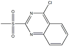 4-氯-2-(甲磺酰基)喹唑啉 结构式