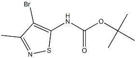 tert-Butyl (4-broMo-3-Methylisothiazol-5-yl)carbaMate 结构式