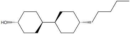 5HHE((反式,反式)-4'-戊基双环己基-4-醇) 结构式