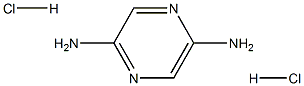 吡嗪-2,5-二胺二盐酸盐 结构式