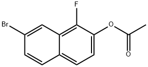 7-broMo-1-fluoronaphthalen-2-yl acetate 结构式