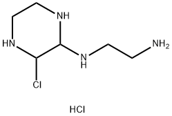 N1-(3-chloropiperazin-2-yl)ethane-1,2-diaMine hydrochloride 结构式
