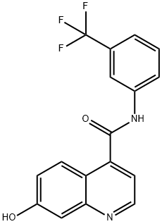 7-hydroxy-N-(3-(trifluoroMethyl)phenyl)quinoline-4-carboxaMide 结构式