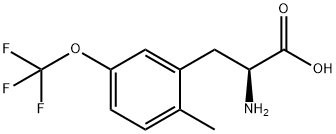 2-甲基-5-三氟甲氧基-DL-苯基丙氨酸 结构式