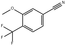 3-甲氧基-4-(三氟甲基)苯腈 结构式