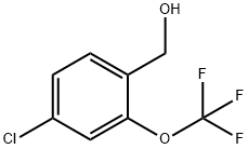 4-氯-2-(三氟甲氧基)苄醇 结构式