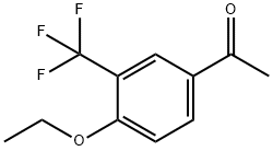 4'-乙氧基-3'-(三氟甲基)乙酰苯 结构式