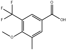 4-甲氧基-3-甲基-5-(三氟甲基)苯甲酸 结构式