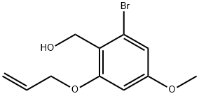 2-(烯丙氧基)-4-甲氧基-6-溴苯甲醇 结构式