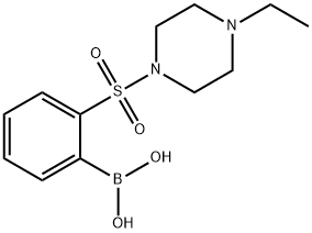 2-(4-乙基哌嗪-1-基磺酰)苯基硼酸 结构式