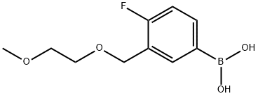 4-氟-3-((2-甲氧基乙氧基)甲基)苯基硼酸 结构式