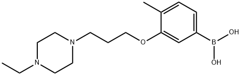 3-(3-(4-乙基哌嗪-1-基)丙氧基)-4-甲基苯基硼酸 结构式