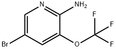 5-溴-3-三氟甲氧基吡啶-2-胺 结构式