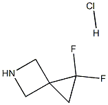 1,1-DIFLUORO-5-AZASPIRO[2.3]HEXANE HYDROCHLORIDE 结构式