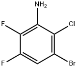 2-chloro-3-broMo-5,6-difluoroaniline 结构式