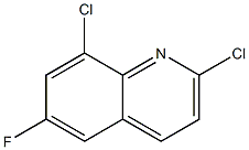 2,8-二氯-6-氟喹啉 结构式