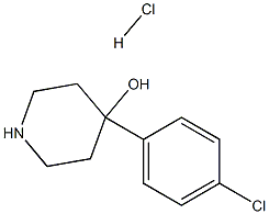 4-(4-chlorophenyl)piperidin-4-ol hydrochloride 结构式